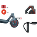 Cable Organizer for AOVO Scooter - Complete set / Red -