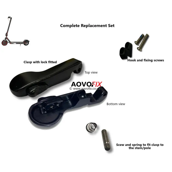 Aovo Stem clasp /folding Fit For v2 - Complete replacement