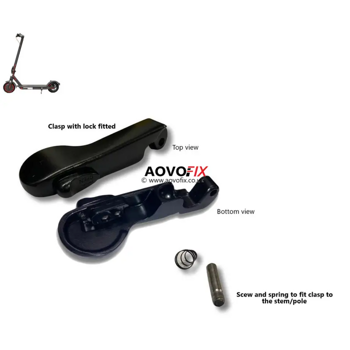 Aovo Stem clasp /folding Fit For v2 - Clasp with lock fitted