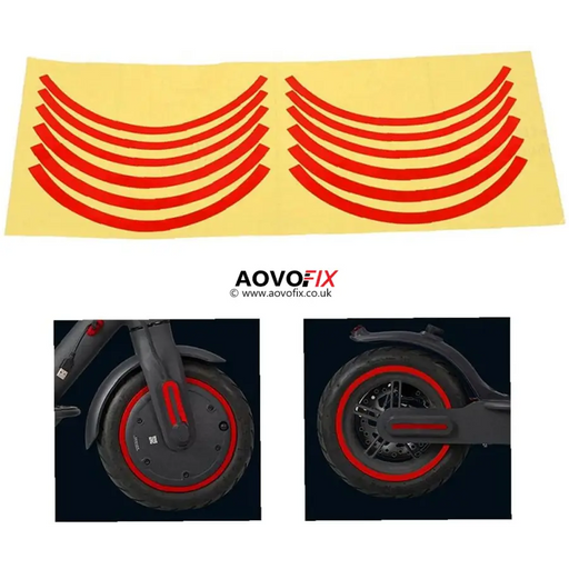 Aovo Pro M365 wheel Reflective Sticker - Riding Scooters